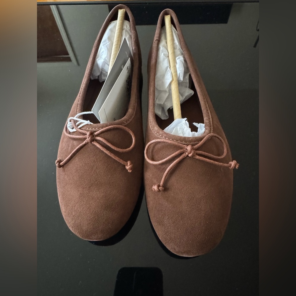 H&M Brown Women's Flats with Bow Detail